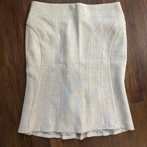 BCBG gray wool skirt.